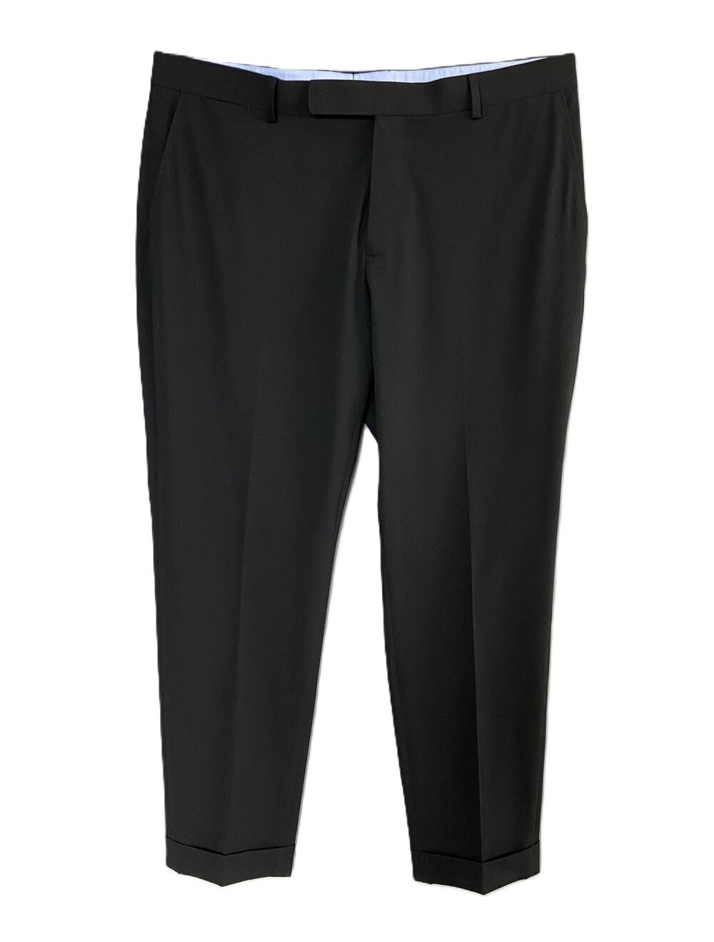 Polo Ralph Lauren Pant Men's 40"x32" Performance Suit Trouser Solid Black NEW